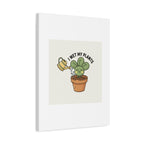 I Wet My Plants Canvas | Plant Parent Humor, Succulent Pun Wall Art