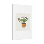 I Wet My Plants Canvas | Plant Parent Humor, Succulent Pun Wall Art