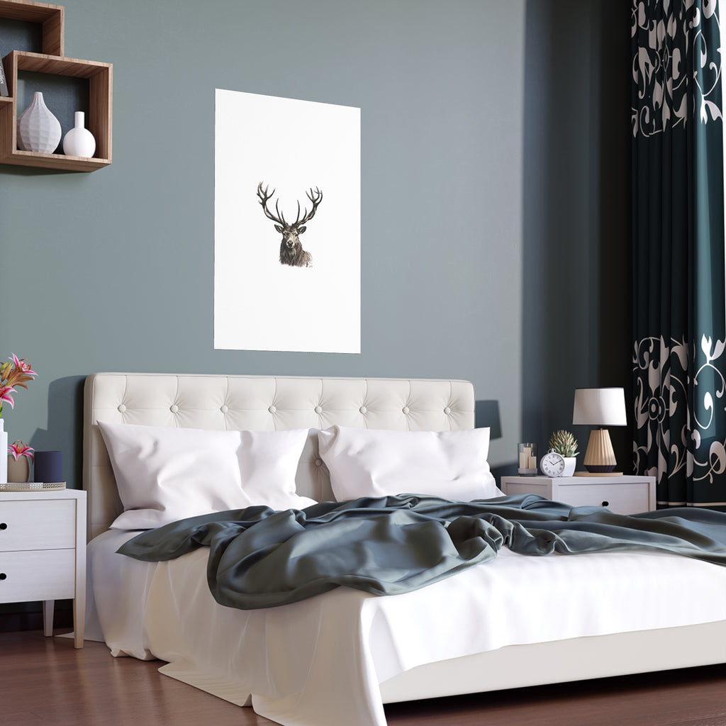 Stag Silk Poster