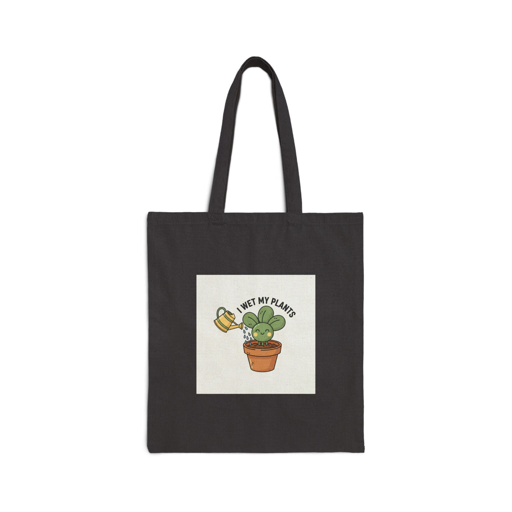 Plant Mom Tote, Cotton Canvas Tote Bag | Succulent Pun, Leaf Doodle