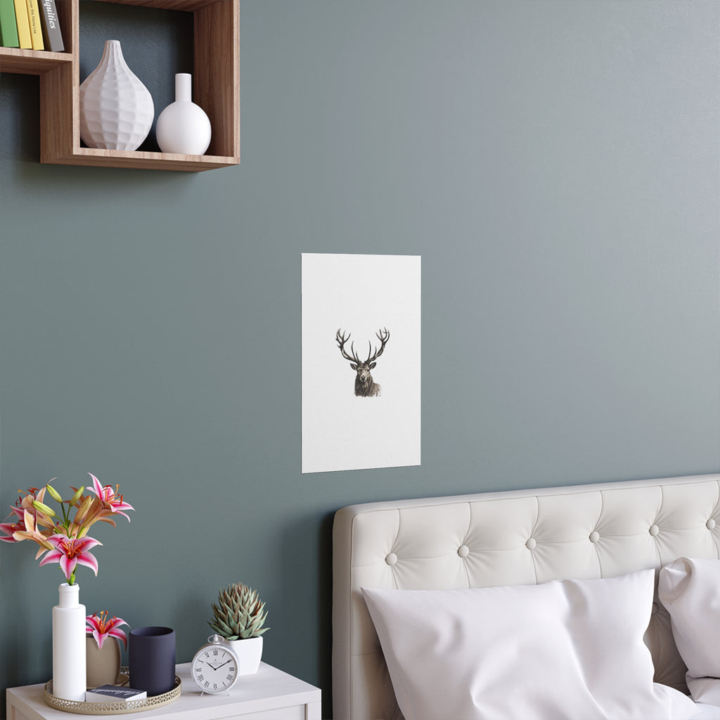 Stag Silk Poster