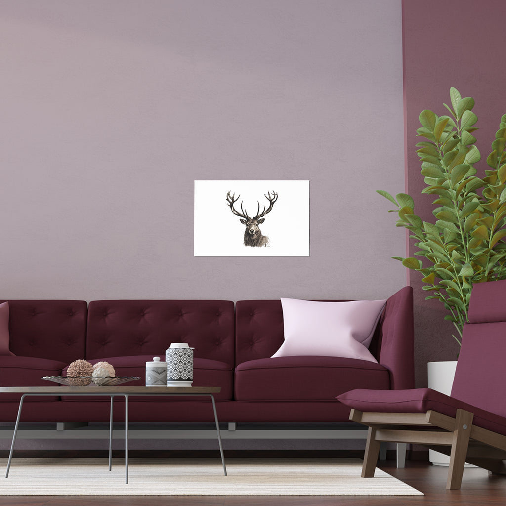 Stag Silk Poster