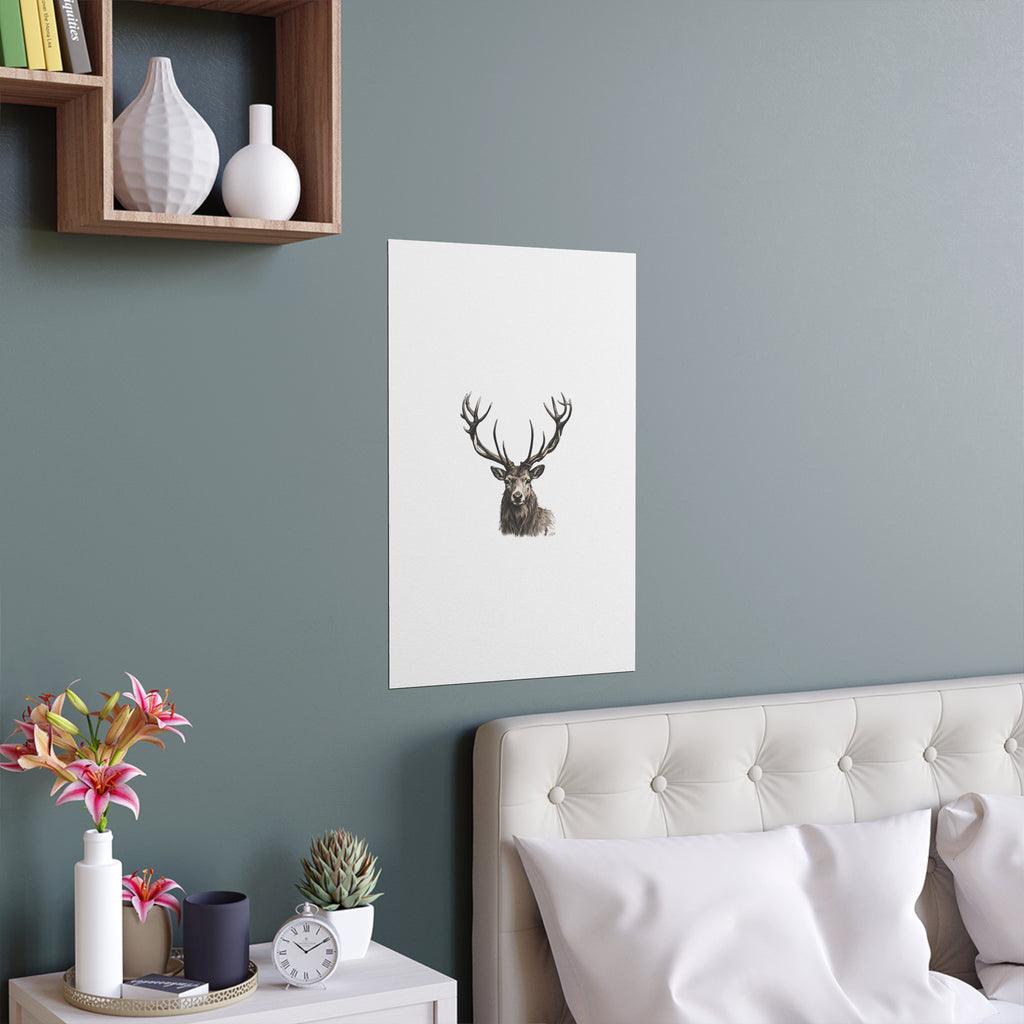 Stag Silk Poster