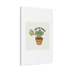 I Wet My Plants Canvas | Plant Parent Humor, Succulent Pun Wall Art