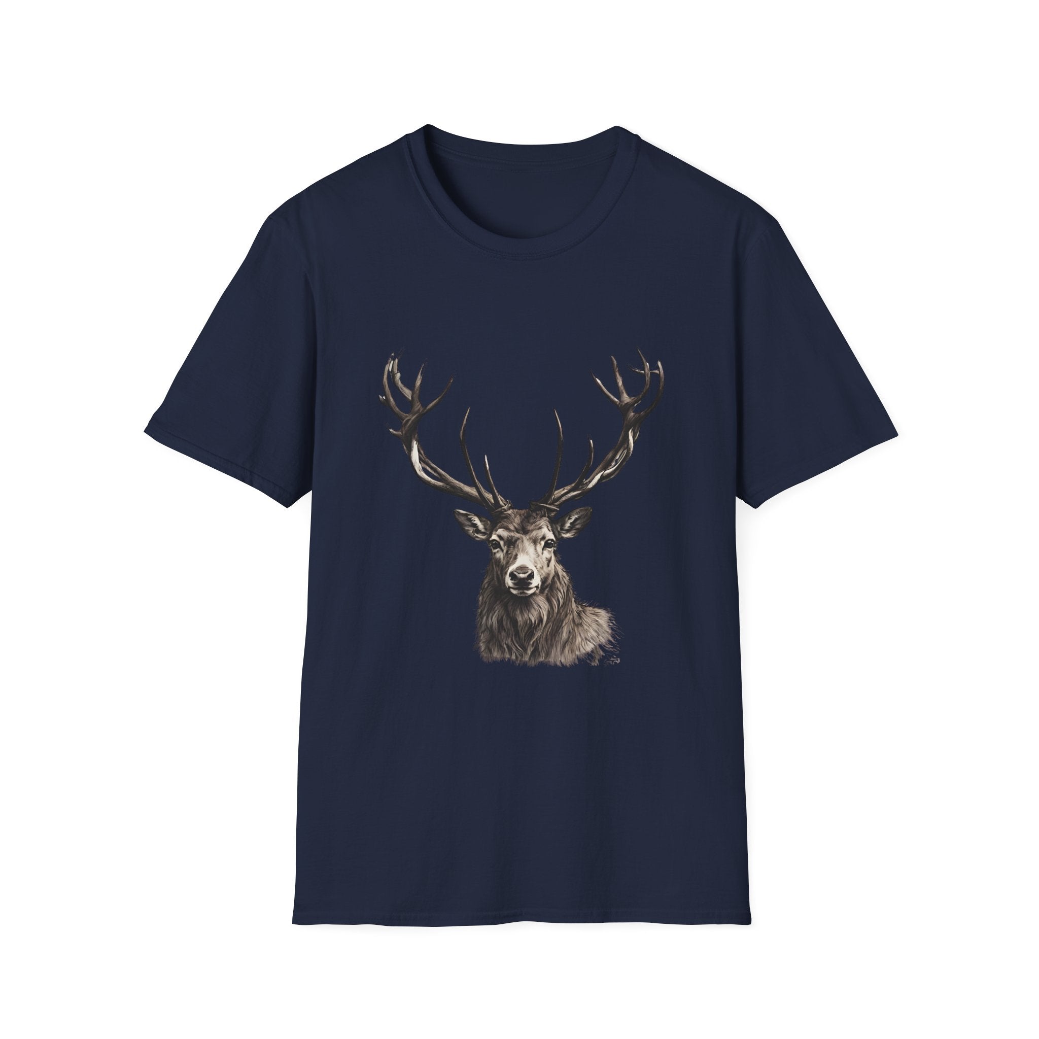 Stag T-Shirt — Realistic Stag Graphic Tee