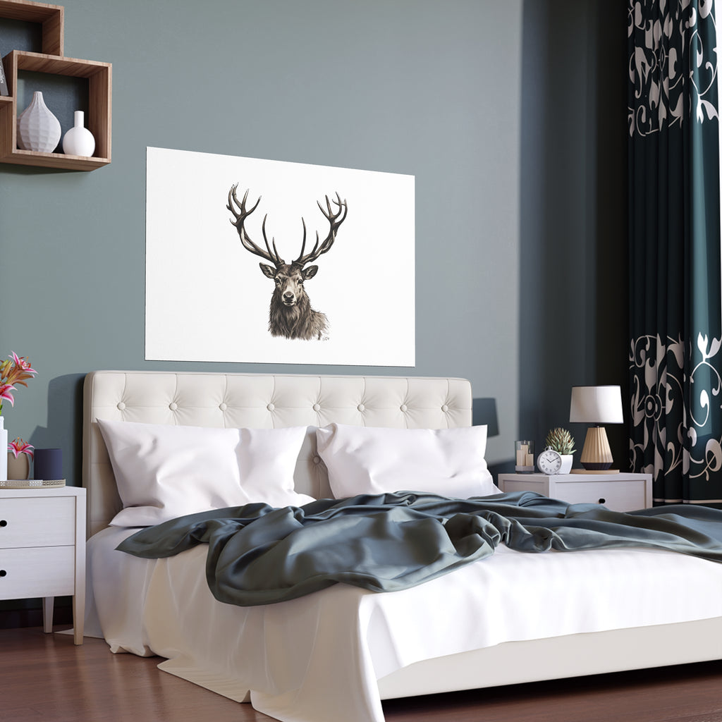 Stag Silk Poster