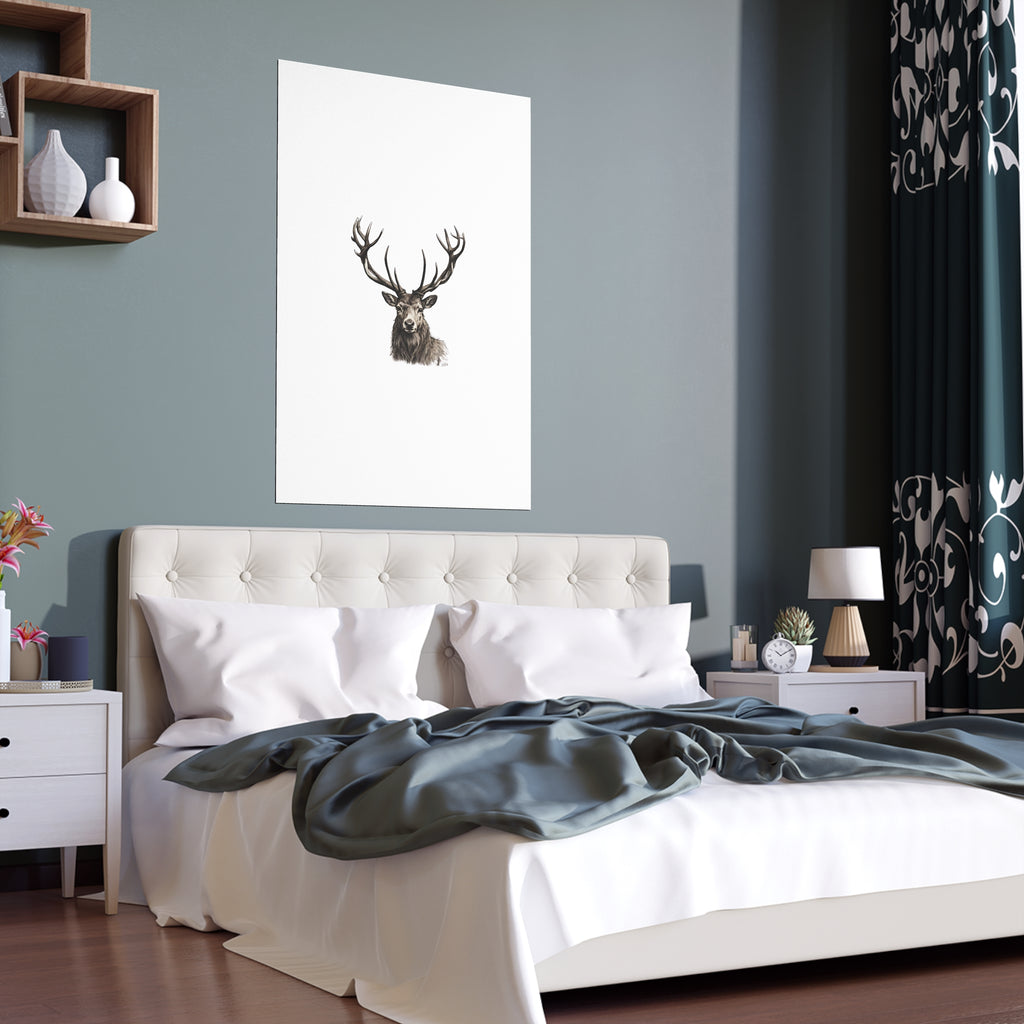 Stag Silk Poster
