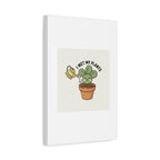 I Wet My Plants Canvas | Plant Parent Humor, Succulent Pun Wall Art