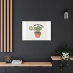 I Wet My Plants Canvas | Plant Parent Humor, Succulent Pun Wall Art