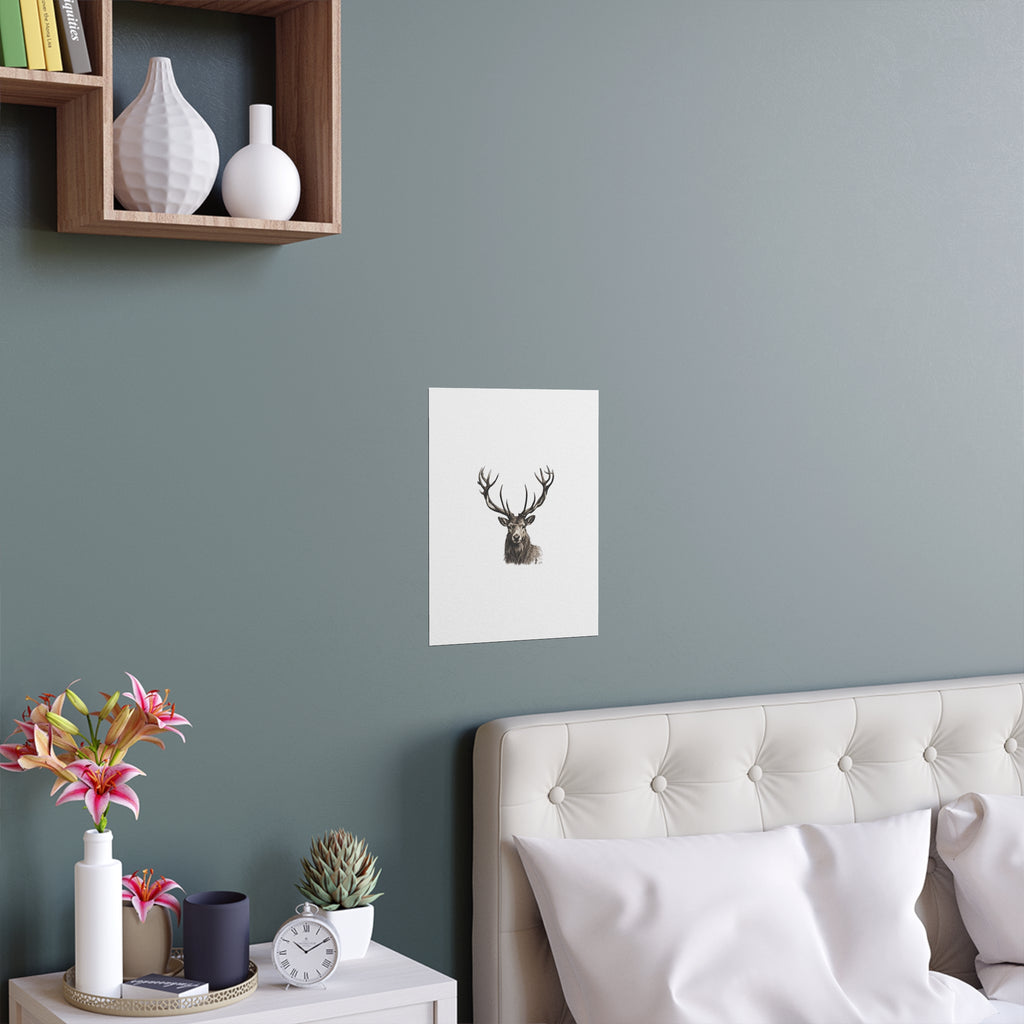Stag Silk Poster