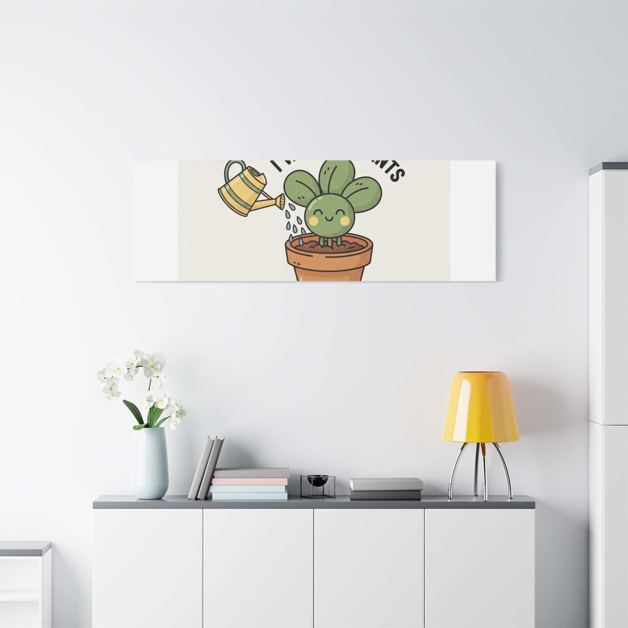 I Wet My Plants Canvas | Plant Parent Humor, Succulent Pun Wall Art