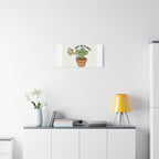 I Wet My Plants Canvas | Plant Parent Humor, Succulent Pun Wall Art