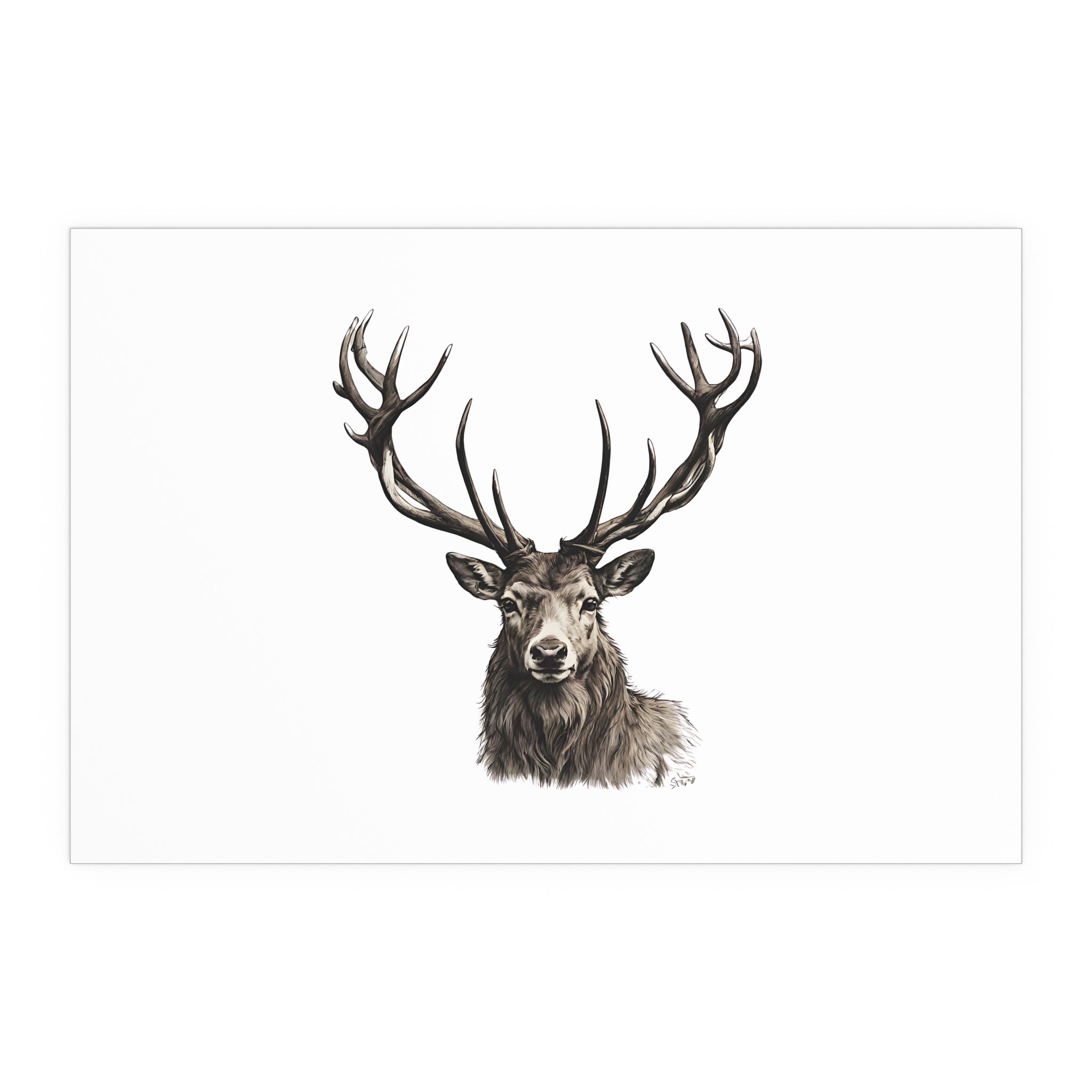 Stag Silk Poster
