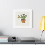 I Wet My Plants Canvas | Plant Parent Humor, Succulent Pun Wall Art