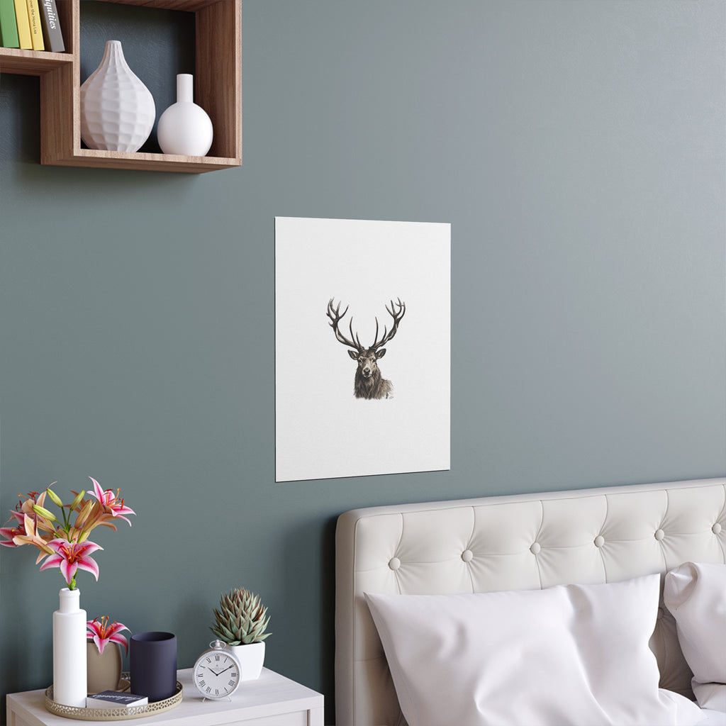 Stag Silk Poster