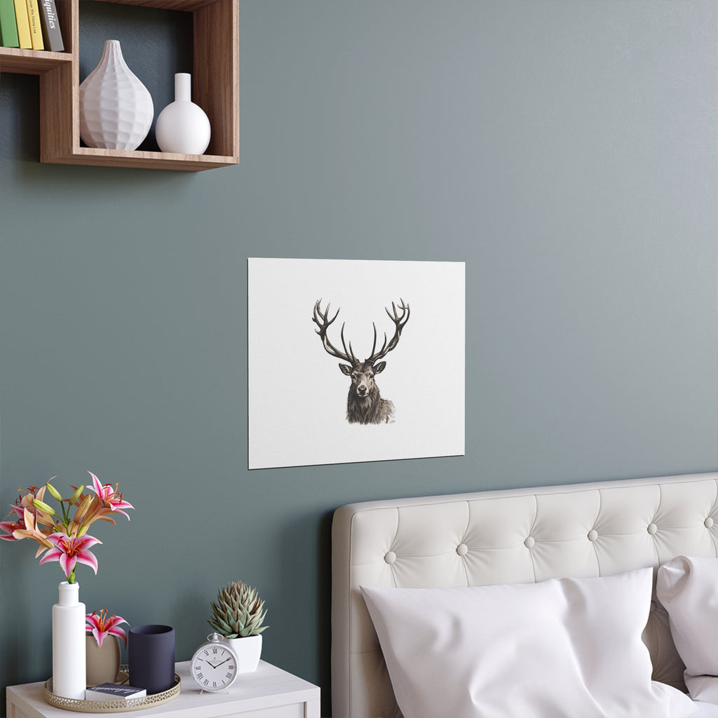 Stag Silk Poster