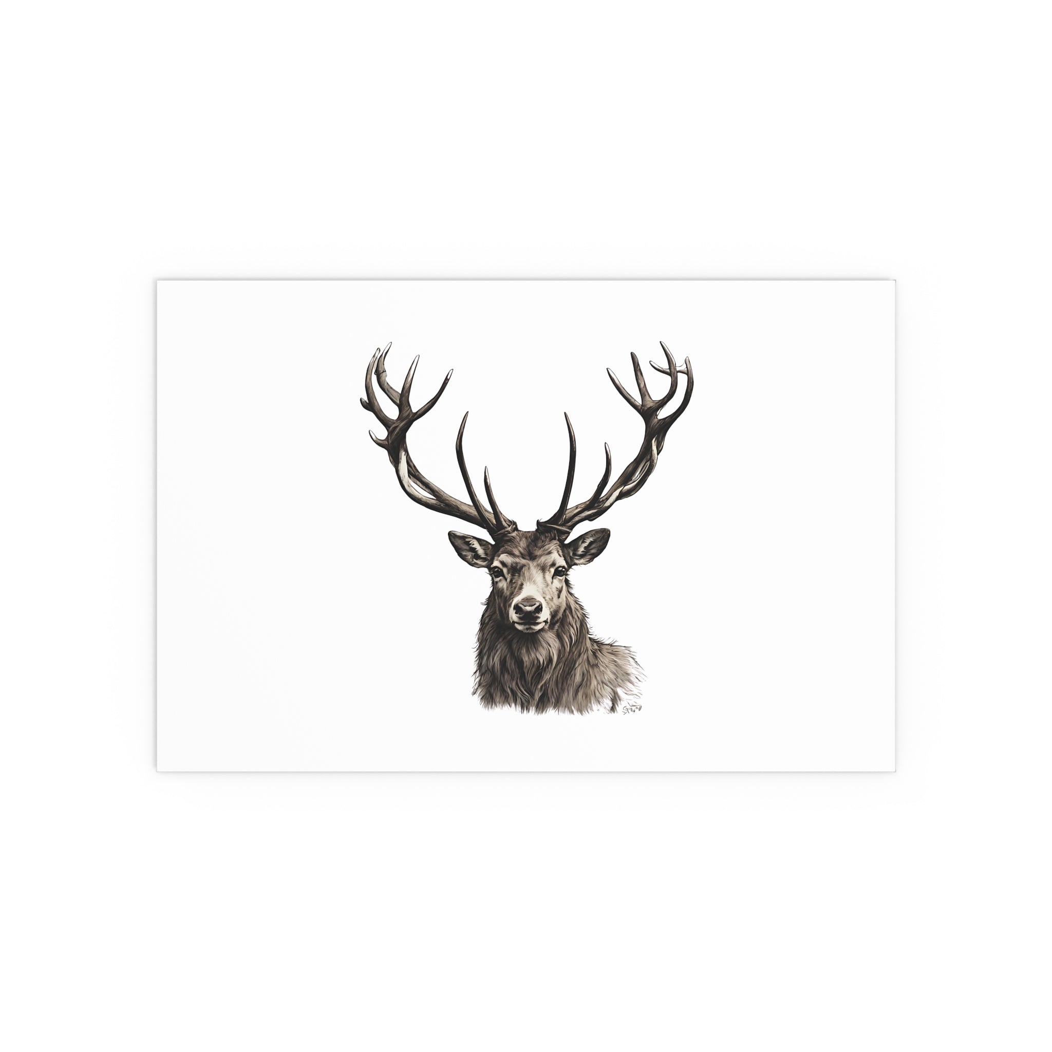 Stag Silk Poster
