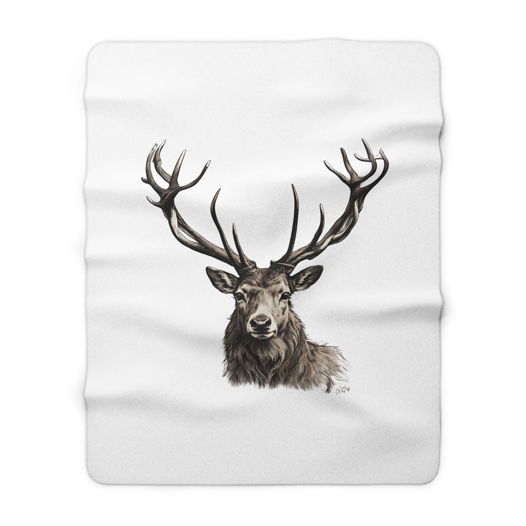 Stag Sherpa Blanket