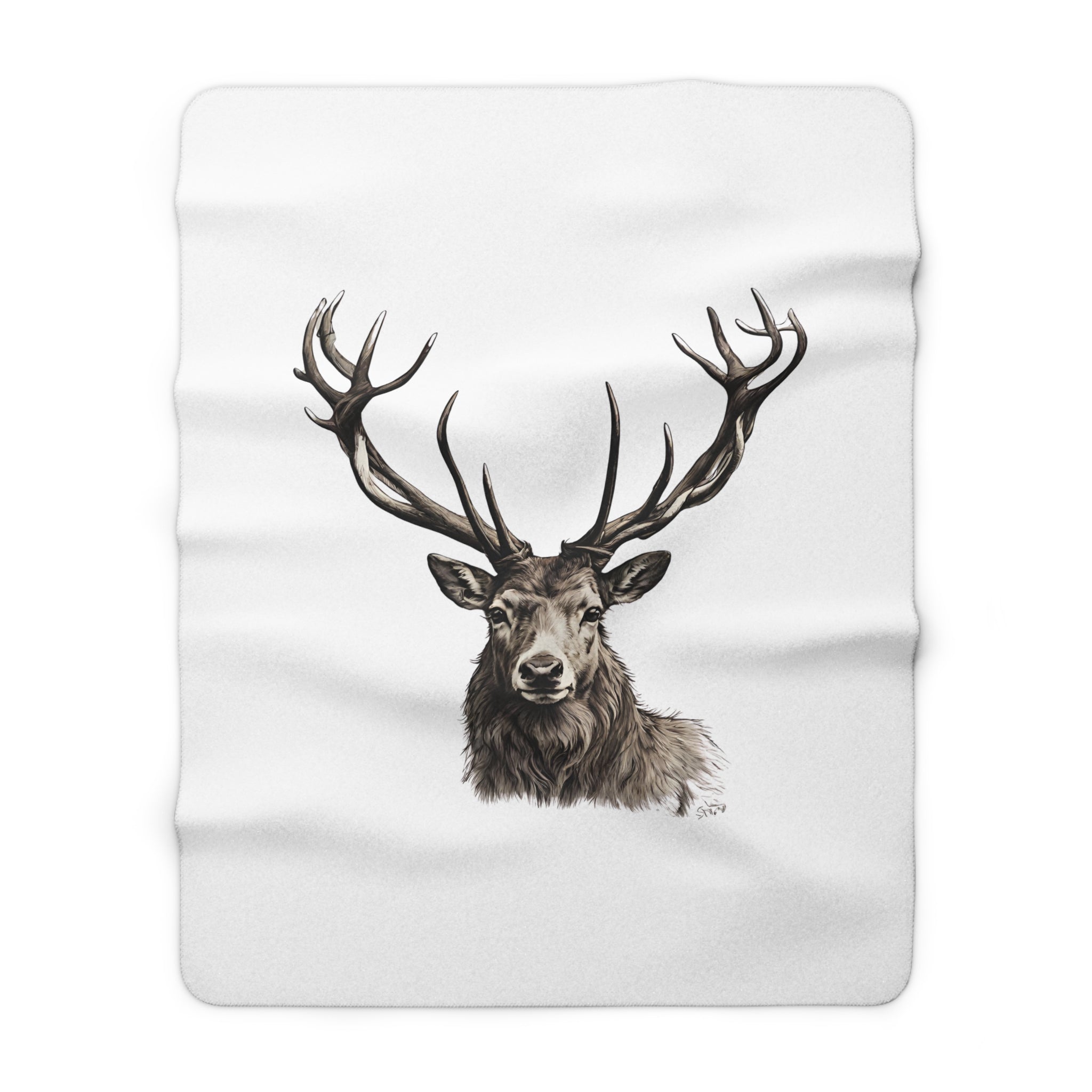 Stag Sherpa Blanket