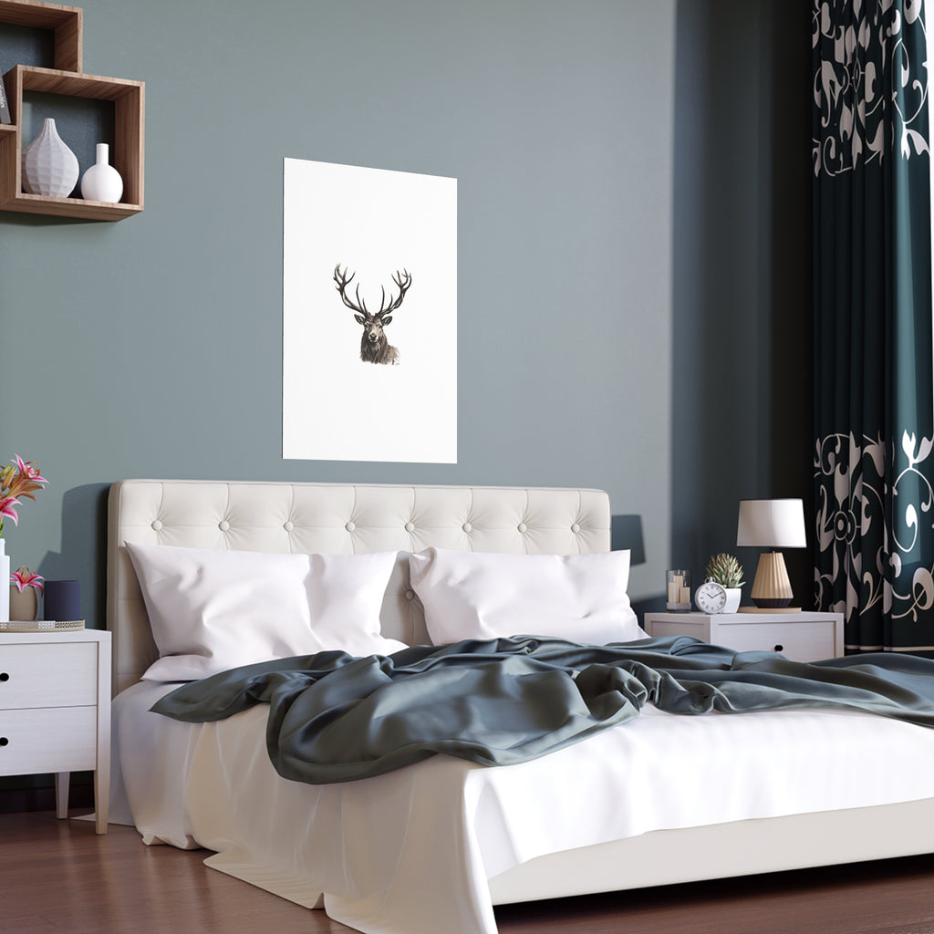 Stag Silk Poster