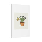 I Wet My Plants Canvas | Plant Parent Humor, Succulent Pun Wall Art