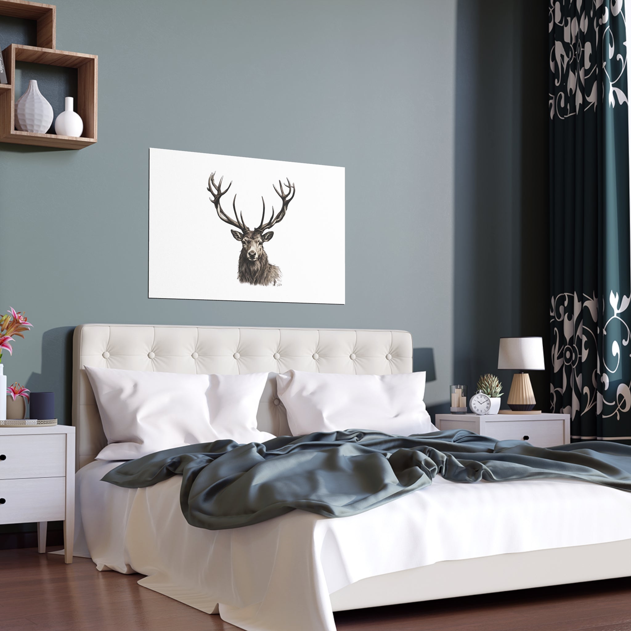 Stag Silk Poster