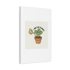 I Wet My Plants Canvas | Plant Parent Humor, Succulent Pun Wall Art
