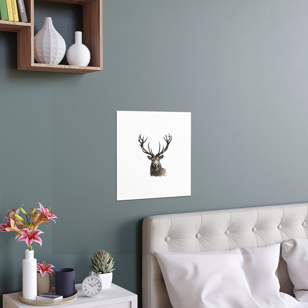 Stag Silk Poster
