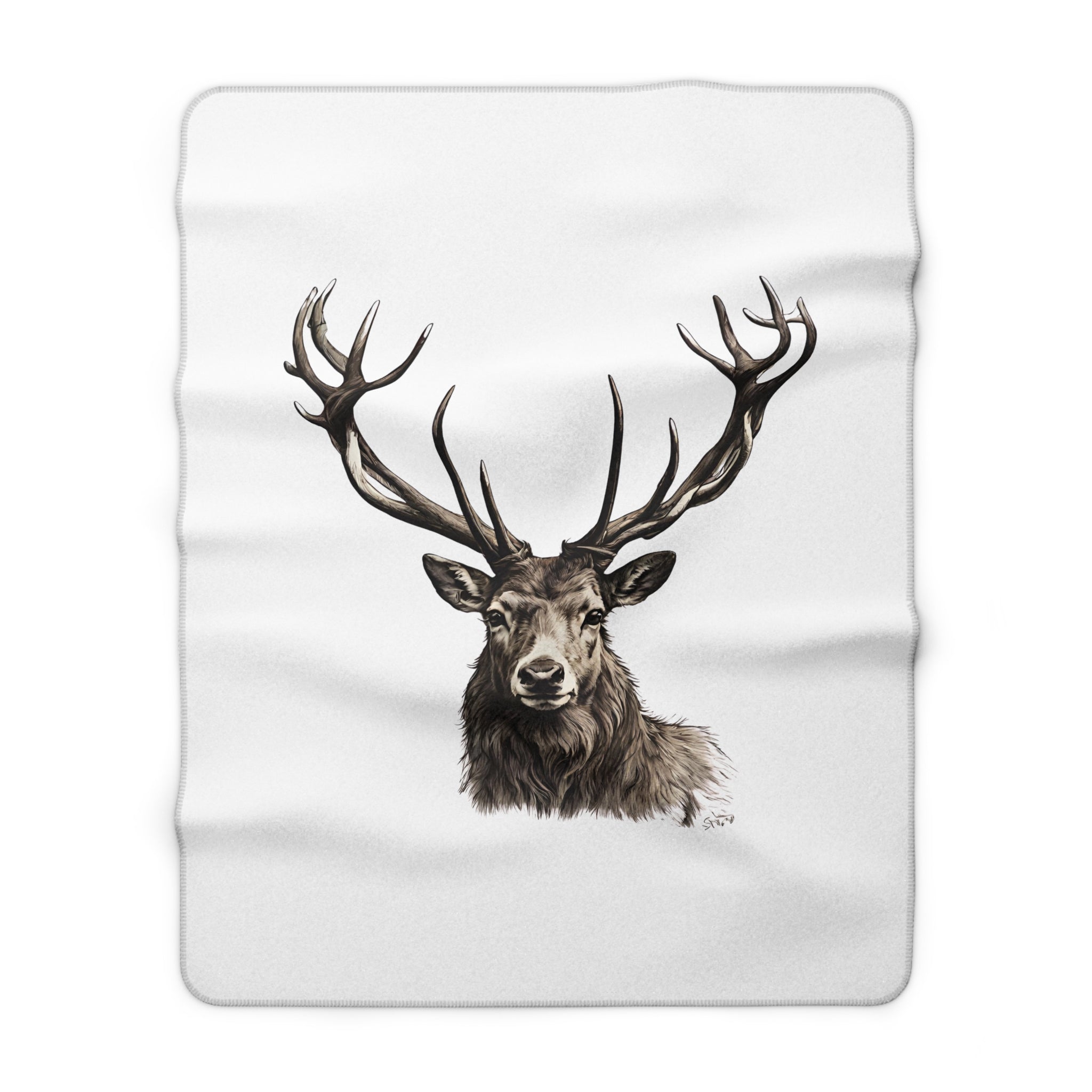 Stag Sherpa Blanket
