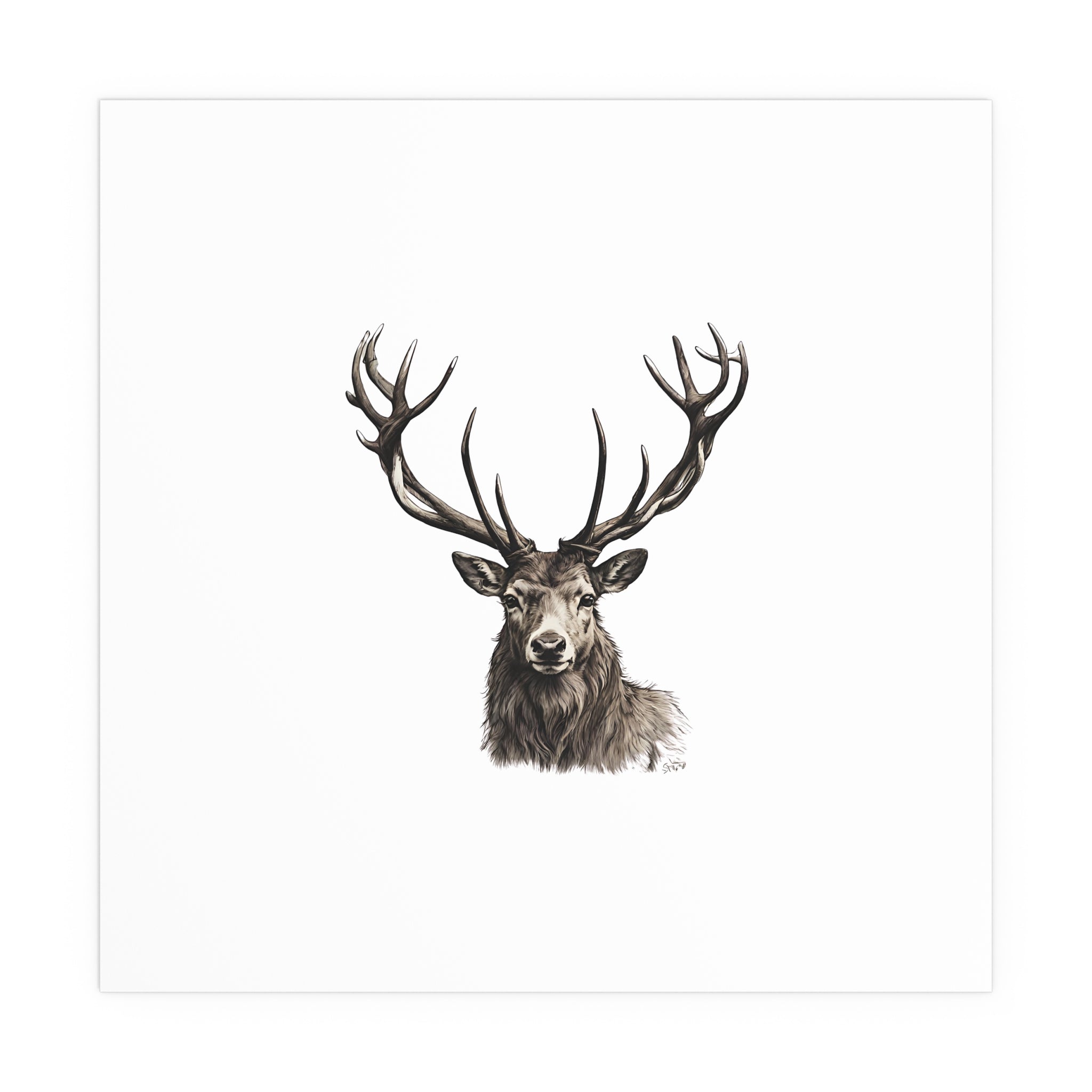 Stag Silk Poster