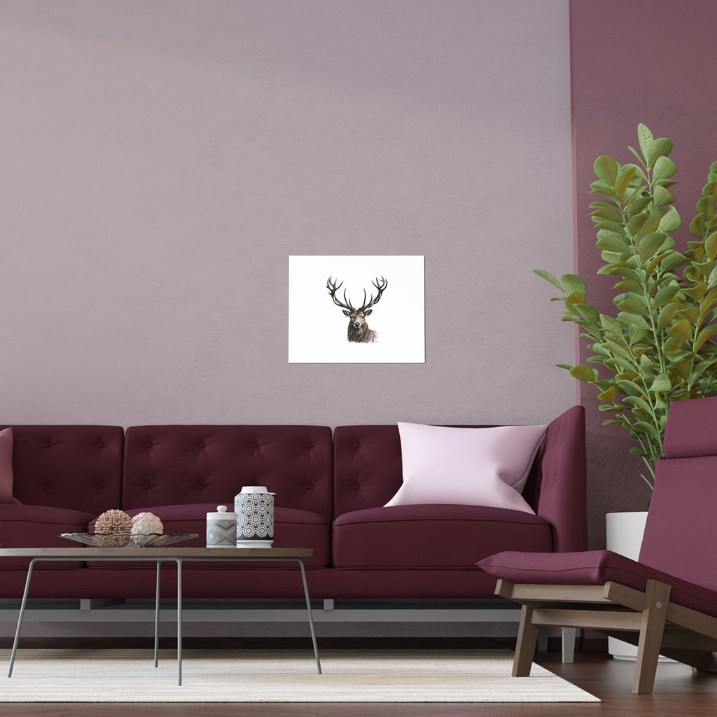 Stag Silk Poster