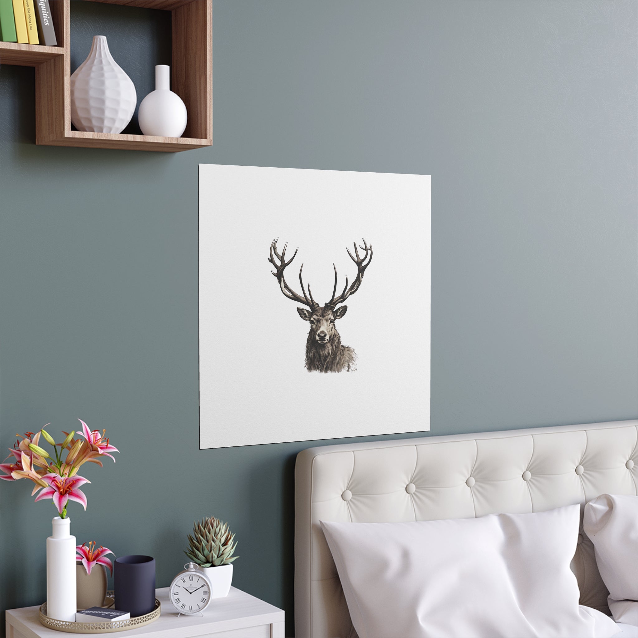 Stag Silk Poster