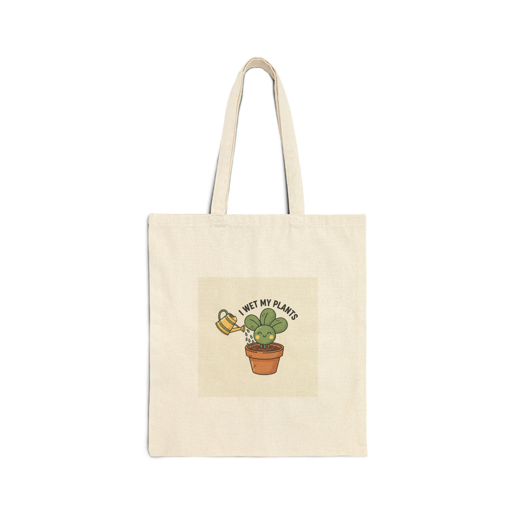 Plant Mom Tote, Cotton Canvas Tote Bag | Succulent Pun, Leaf Doodle