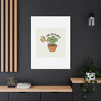 I Wet My Plants Canvas | Plant Parent Humor, Succulent Pun Wall Art