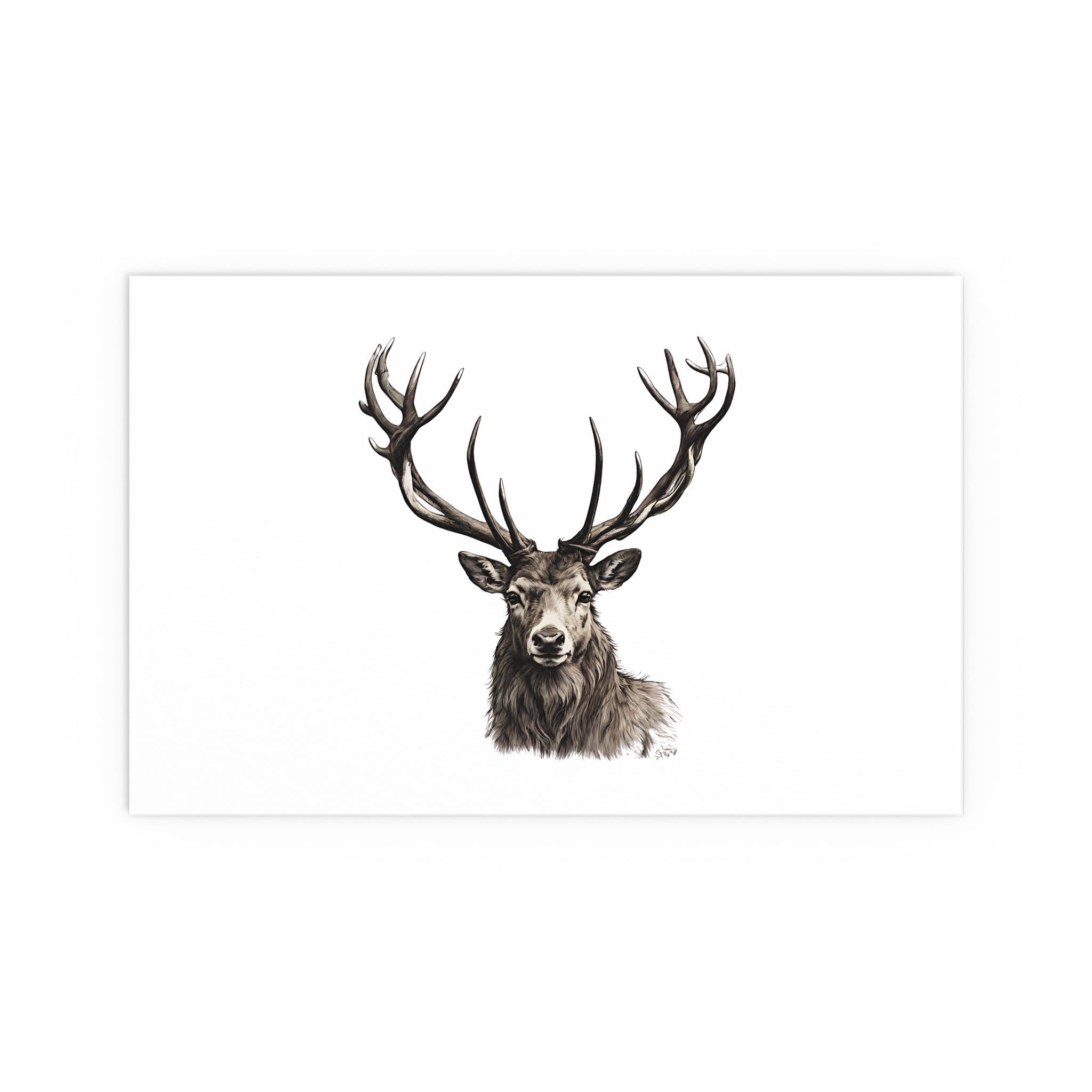 Stag Silk Poster
